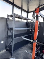 رفوف متوسطة الأحمال أسود حمولة 300 كجم