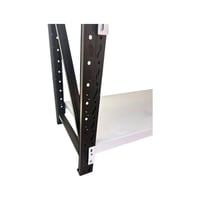 رفوف متوسطة الأحمال أسود وأبيض 300 كجم