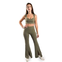 بنطلون لجينز رياضي للنساء اخضر