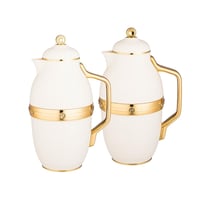 طقم ترامس ديفا من شركة السيف لؤلؤي وذهبي 2 قطعة بس...