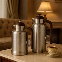 ترامس ساندرا 2 قطعة خشبي ذهبي فاتح جدا ميتلك مطفي...