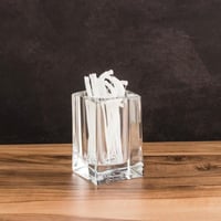 حامل اعواد اسنان اكرليك شفاف