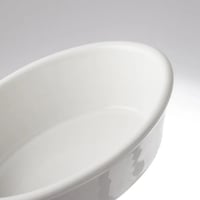 طقم صحون فرن بورسلان ابيض حراري بيضاوي 4 قطعة LIBB...