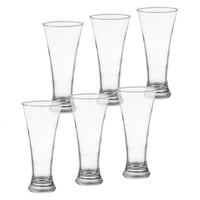 طقم كاسات ماء زجاج شفاف 320 مل 6 قطعة باشاباشي