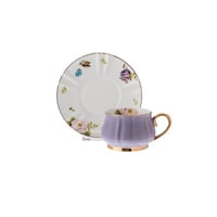 فنجان شاي بورسلان 2 قطعة موف