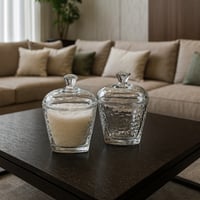 سكرية زجاج مثلجة 2 قطعة