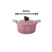 طقم قدور جرانيت جويل زهري 16 قطعة بجودة عالية