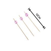 اعواد تمر وحلى خشب بمقبض خرز 24 قطعة