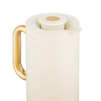 ترمس بروز ابيض وذهبي 1 لتر