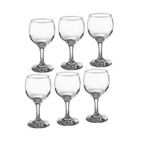 طقم كاسات عصير زجاج تركي شفاف 225 مل 6 قطعة