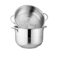 طقم قدور استيل تركي 18/10 , 13 قطعة