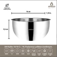 طقم وعاء استيل تركي امبوس 3 قطعة مقاس 16-20-24 سم