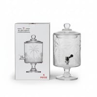 خزان عصير زجاج فاخر ديزاين نخلة سعة 4.5 لتر