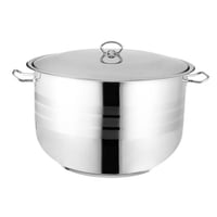 قدر ستيل تركي فاخر 18/10 سعة 30 لتر مخطط