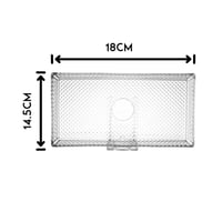 صحن تقديم زجاج مستطيل محجر مقاس 18*14.5 سم