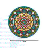 صحن تقديم بورسلان مسطح مزخرف مقاس 26 سم 1 قطعة