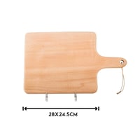 لوح تقطيع من الخشب الطبيعي مستطيل مقاس 28*25 سم