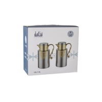 ترامس السيف الفخامة بيج ماربل وذهبي 2 قطعة