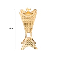 مبخرة معدن ذهبي فاخر مقاس 26 سم
