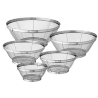 طقم مصافي استيل 5 قطعة مقاسات مختلفة