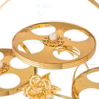 شيالة فناجين قهوة سعودي معدن ذهبي فاخر