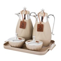 طقم ترامس لوفر 2 قطعة 1 لتر مع تبسي وتمريات بلاستي...