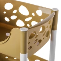 ارفف حامل خضار بلاستيك 4 ادوار بني