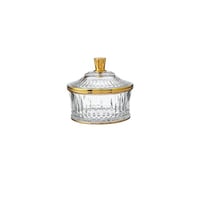 تمرية مدور اكريلك ذهبي صغير