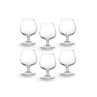 طقم كاسات عصير زجاج جاستيشن 6 قطعة 125 مل