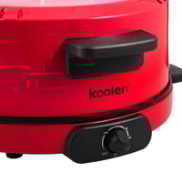 خبازة كهربائية مدورة مقاس 30 سم لون احمر 1800 واط