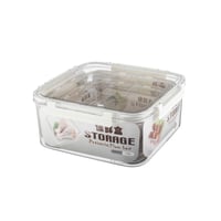 طقم حافظات بلاستيك بغطاء قفل 3 قطعة مربعة مقاسات م...