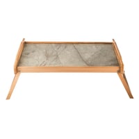 طاولة للسرير والرحلات قابلة للطي من الخشب مستطيلة...