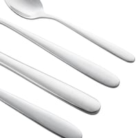 طقم ملاعق خدمة 30 قطعة استيل سادة مع استاند