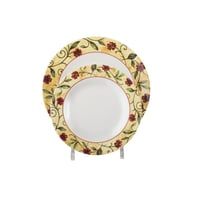 طقم عشاء ميلامين بنقشة ورد جوري 32 قطعة