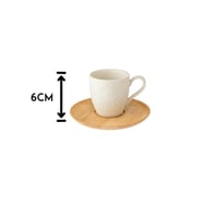 طقم فناجين قهوة تركي بورسلان فاخر ابيض منقوش بصحن...