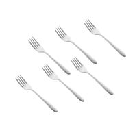 طقم ملاعق خدمة 30 قطعة استيل سادة مع استاند