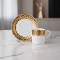 طقم فناجين قهوة تركي 12 قطعة 6 اشخاص مجموعة فلورا