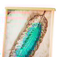 طقم صواني خشب 2 قطعة ارضية زجاج بلمسة فنية أنيقة م...