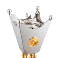 مبخرة هايدي معدن نيكل وذهبي من شركة السيف