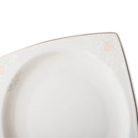 طقم صحون للحلا والفواكه والفطور 6 قطعة بورسلان مرب...