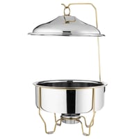 سخان طعام استيل هندي maxima 8 لتر فضي وذهبي سادة