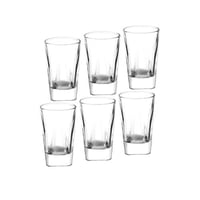 كاسات حلا زجاج شفاف سعة 130 مل 6 قطعة