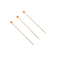 اعواد تمر وحلى خشب بمقبض خرز 24 قطعة