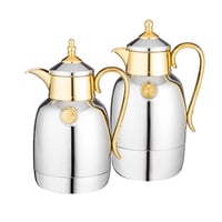 طقم ترامس لالوزا نيكل وذهبي 2 قطعة داخل زجاج