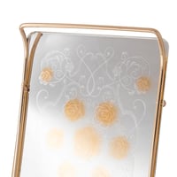 صينية معدن ذهبي فضي مستطيلة مفردة