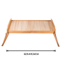 طاولة للسرير والرحلات قابلة للطي من الخشب مستطيلة...