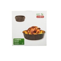 لاهويا صينية فرن جرانيت مدور بيج غامق مقاس 28 سم 3...