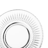 اطباق شاي زجاج مخطط 12 قطعة مقاس 12 سم