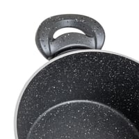 طقم قدور جرانيت تركي 10 قطعة لون رصاصي