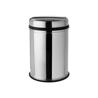 سلة مهملات تركي بغطاء قلاب استيل 16 لتر